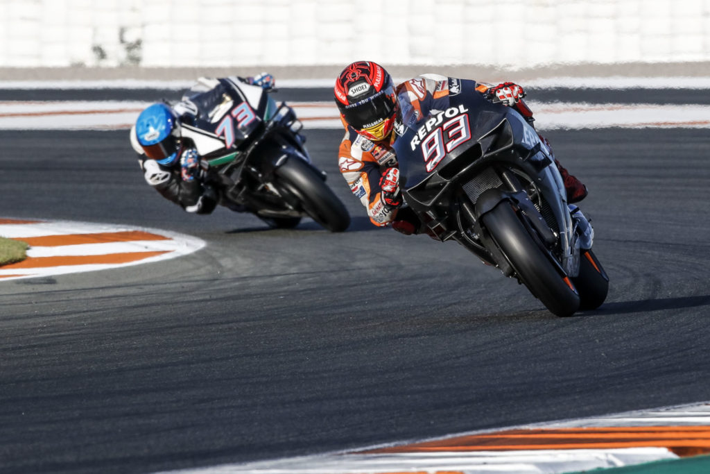 Marc Marquez (93) and Alex Marquez (73). Photo courtesy of Dorna/www.motogp.com.