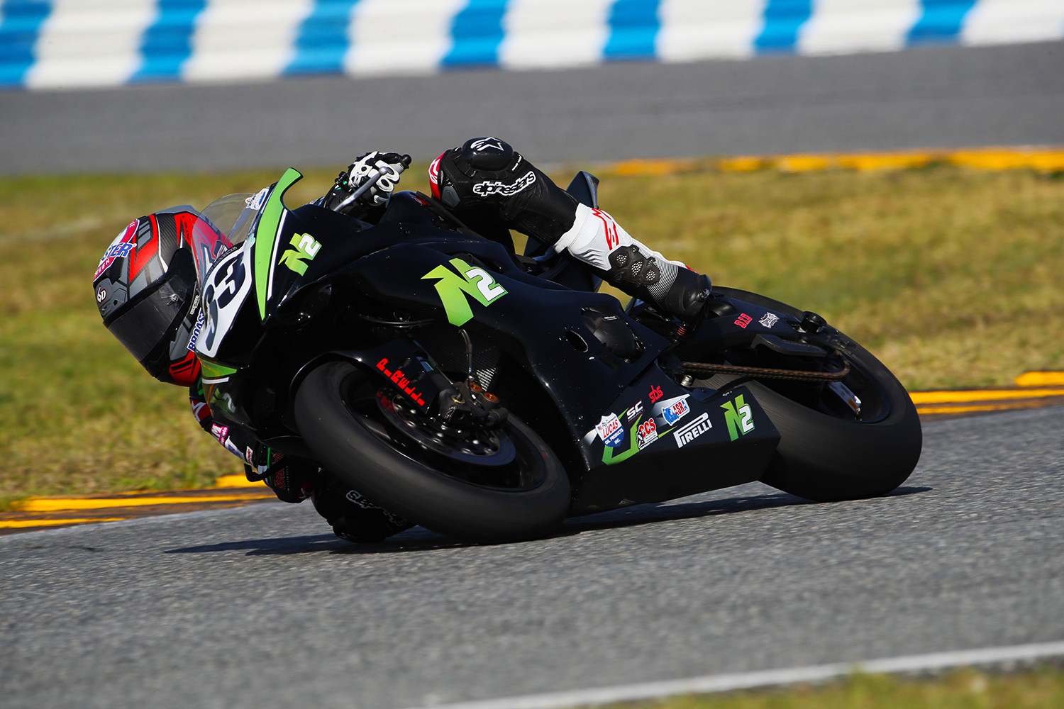 N2 Track Days-sponsored Kyle Wyman (33), winner of the 2019 Daytona 200. Photo courtesy of N2 Track Days.