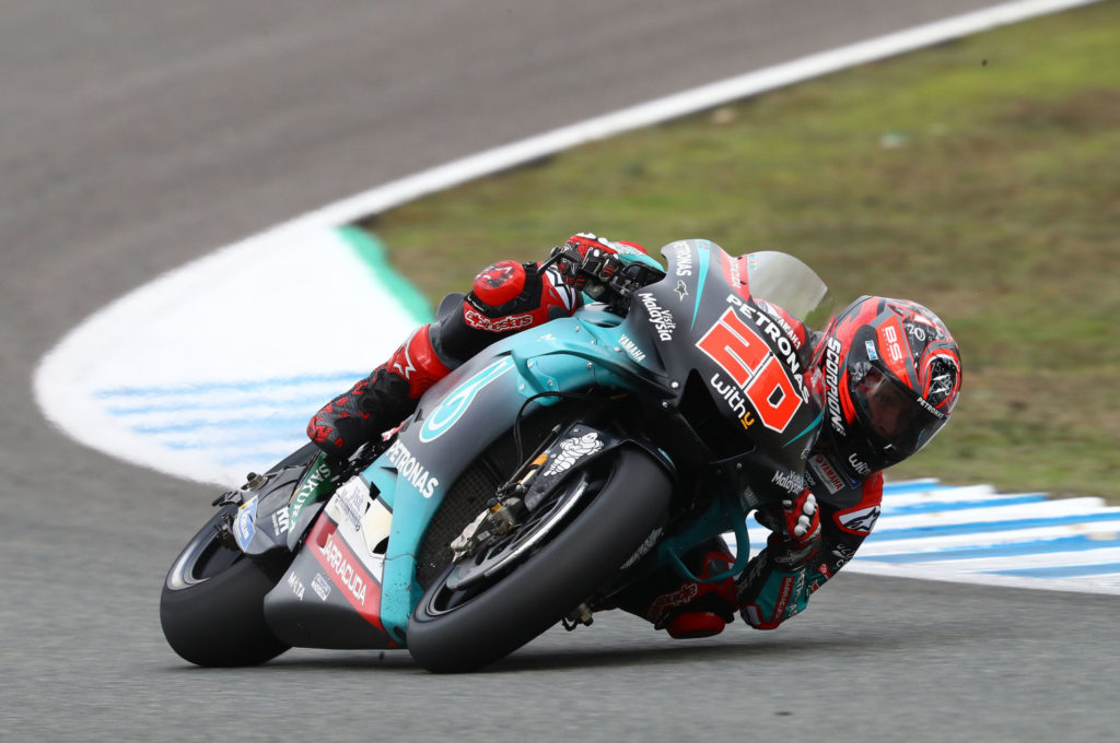 Fabio Quartararo (20). Photo courtesy of PETRONAS Yamaha SRT.