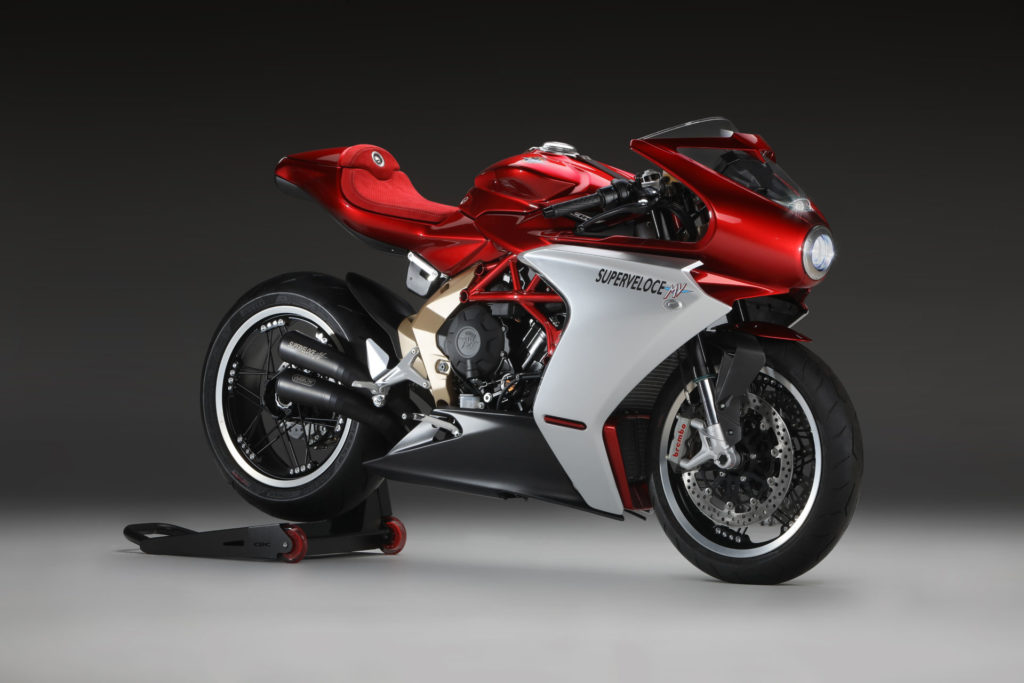 A 2020 MV Agusta Superveloce 800 Serie Oro.