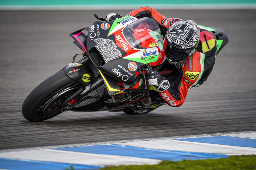 Aleix Espargaro (41). Photo courtesy of Aprilia Gresini Racing.