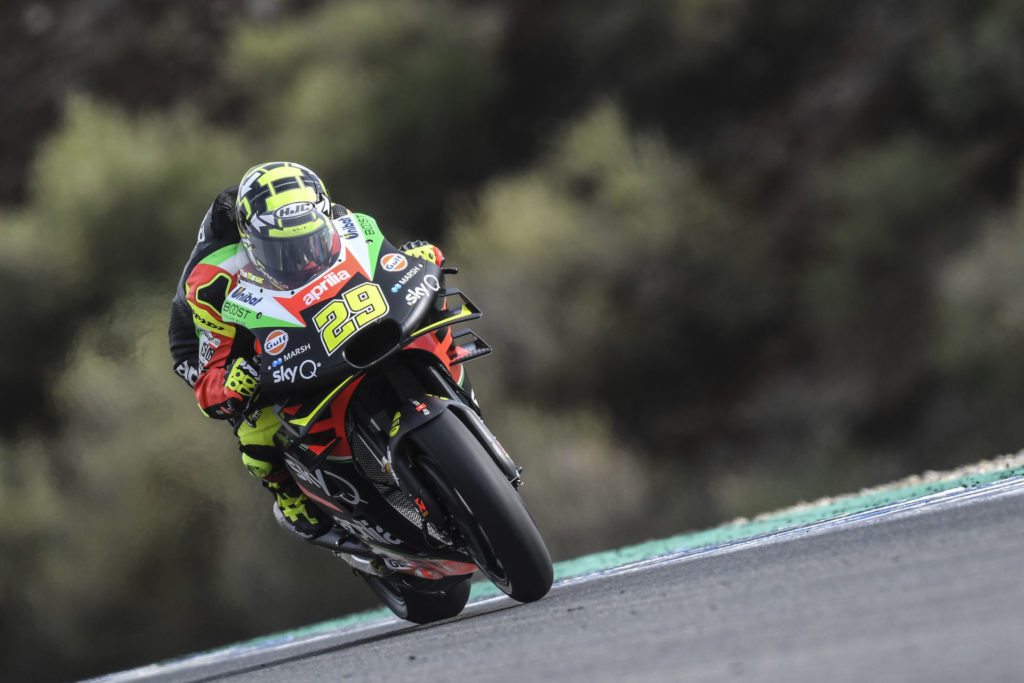 Andrea Iannone (29). Photo courtesy of Aprilia Gresini Racing.