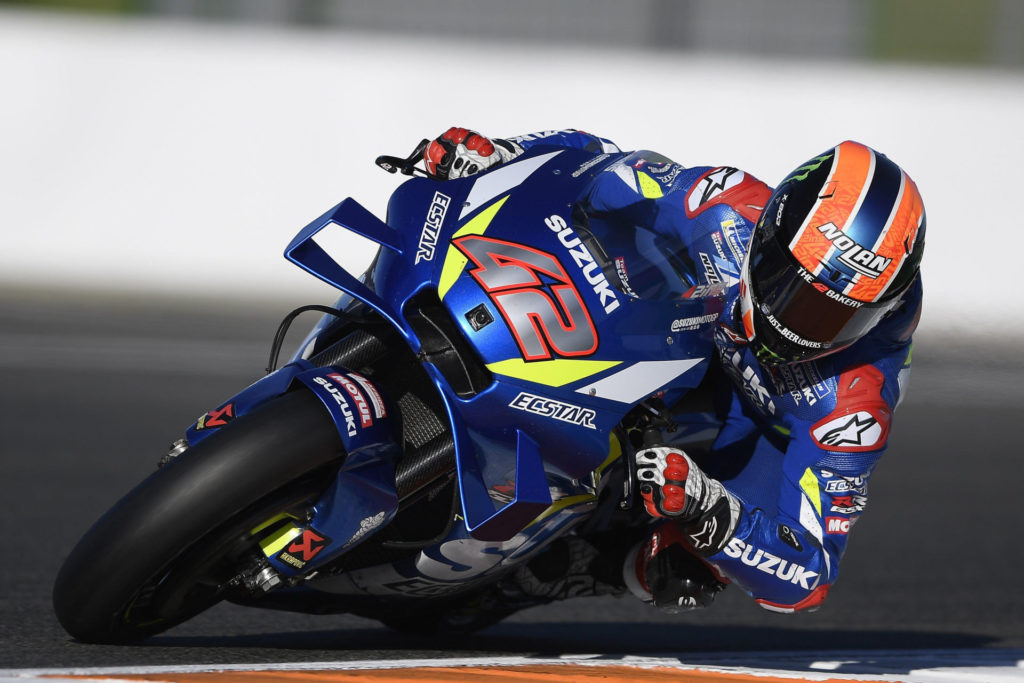 Alex Rins (42). Photo courtesy of Team Suzuki ECSTAR.