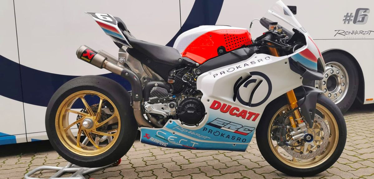 Team ERC's Ducati Panigale V4 R endurance racebike. Photo courtesy of FIM Endurance Press Office.