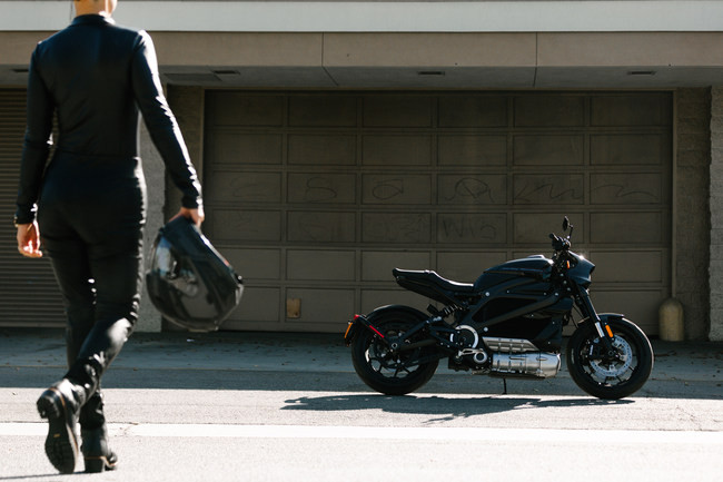 A Harley-Davidson Livewire electric motorcycle. Photo courtesy of Twisted Road.