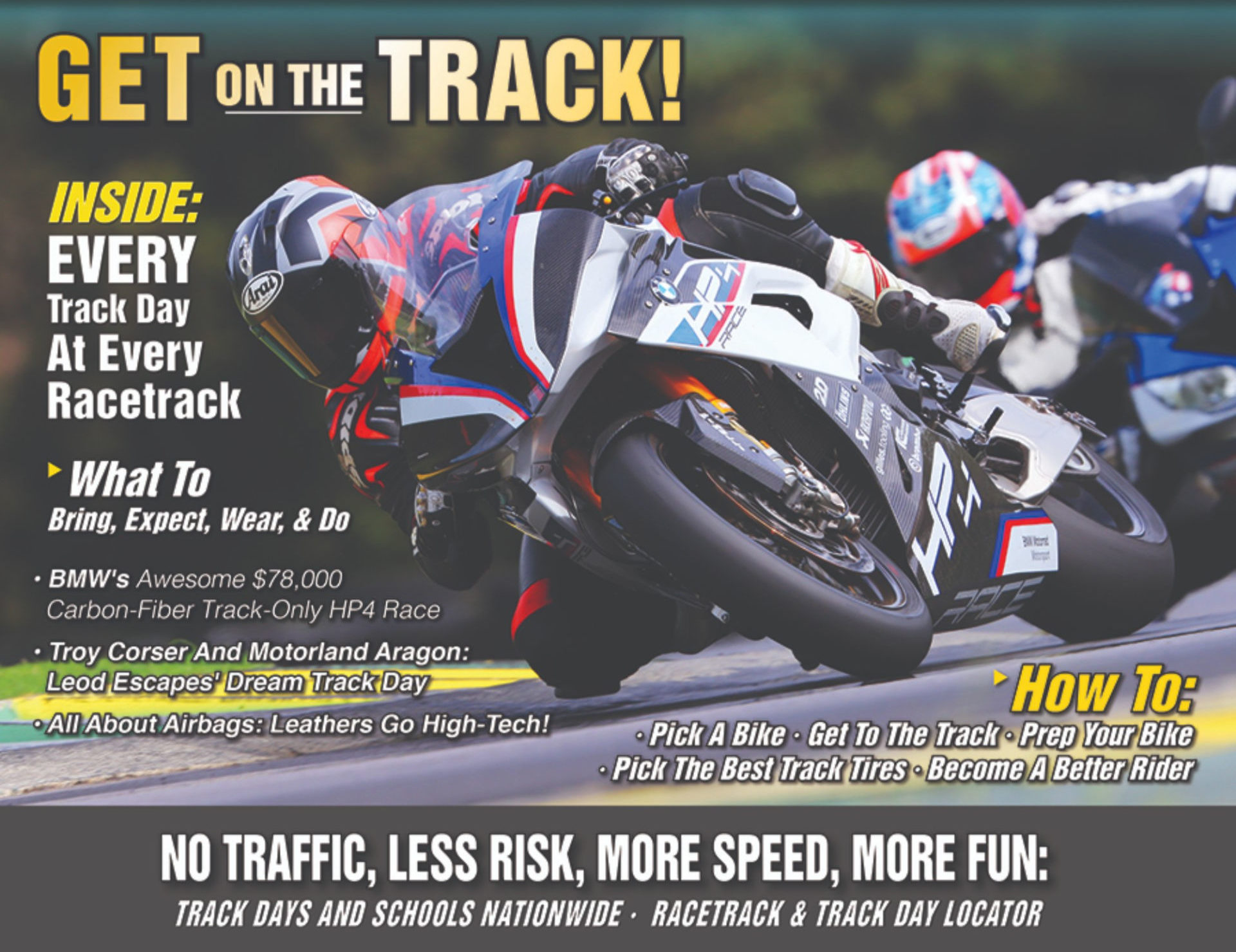 The cover of the 2019 Roadracing World Trackday Directory.