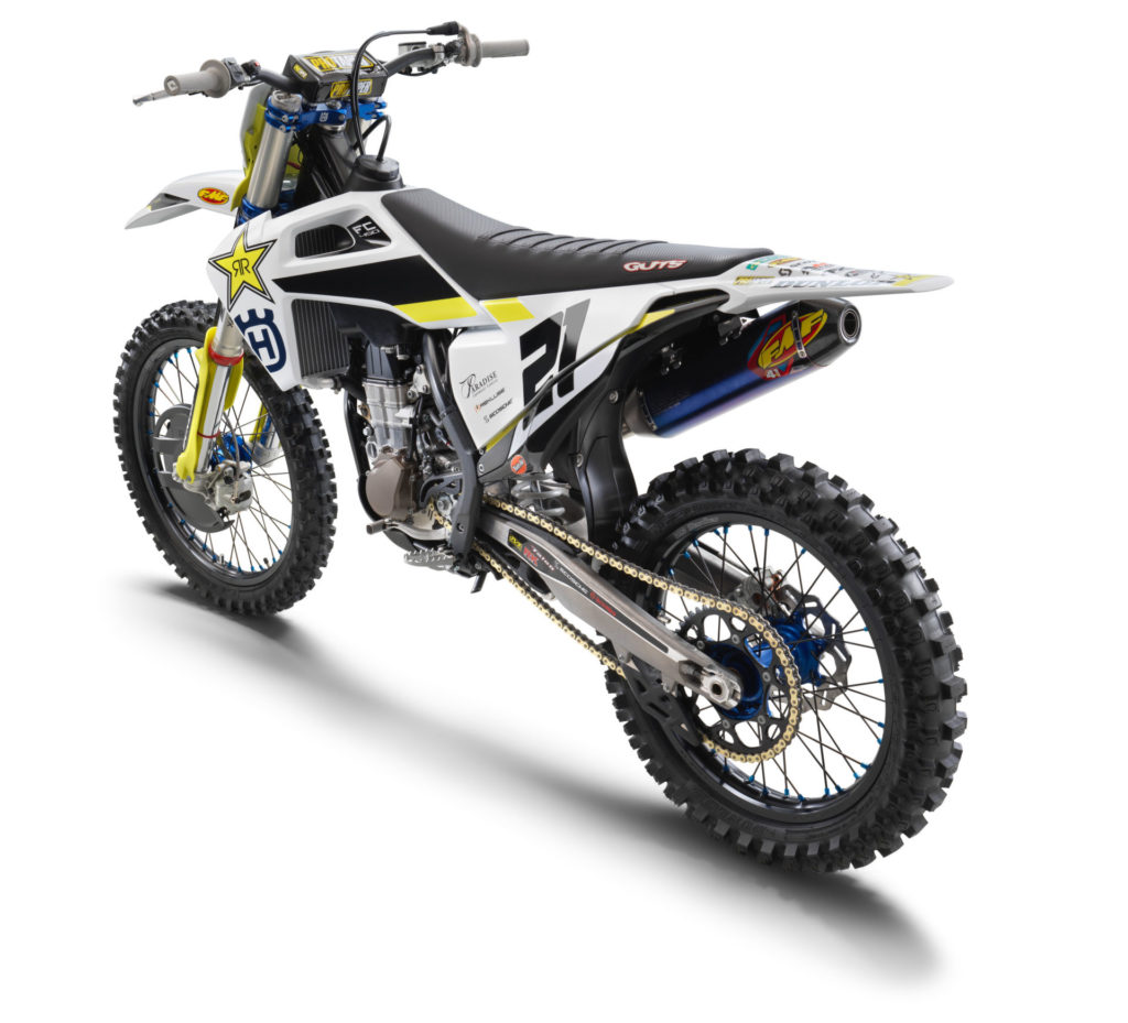 A 2020-model Husqvarna FC 450 Rockstar Edition. Photo courtesy of Husqvarna Motorcycles.