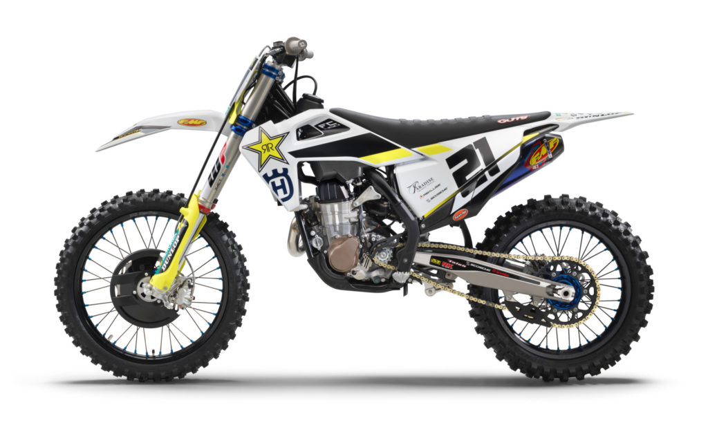 A 2020-model Husqvarna FC 450 Rockstar Edition. Photo courtesy of Husqvarna Motorcycles.