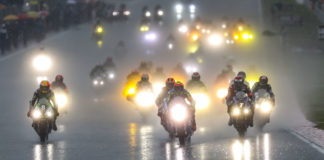 The start of the 8 Hours of Sepang. Photo by David Reygondeau/Good-Shoot.com, courtesy of Team Suzuki Press Office.