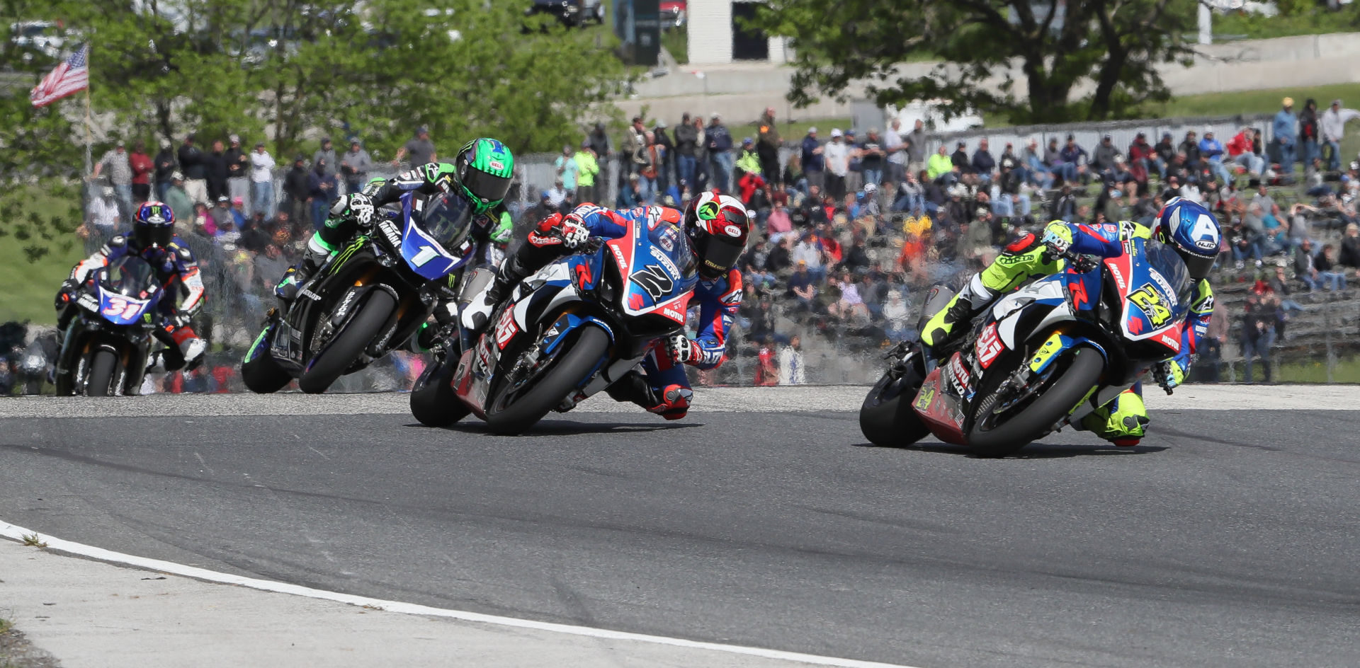 Action from the 2019 MotoAmerica event at Road America. Photo by Brian J. Nelson.