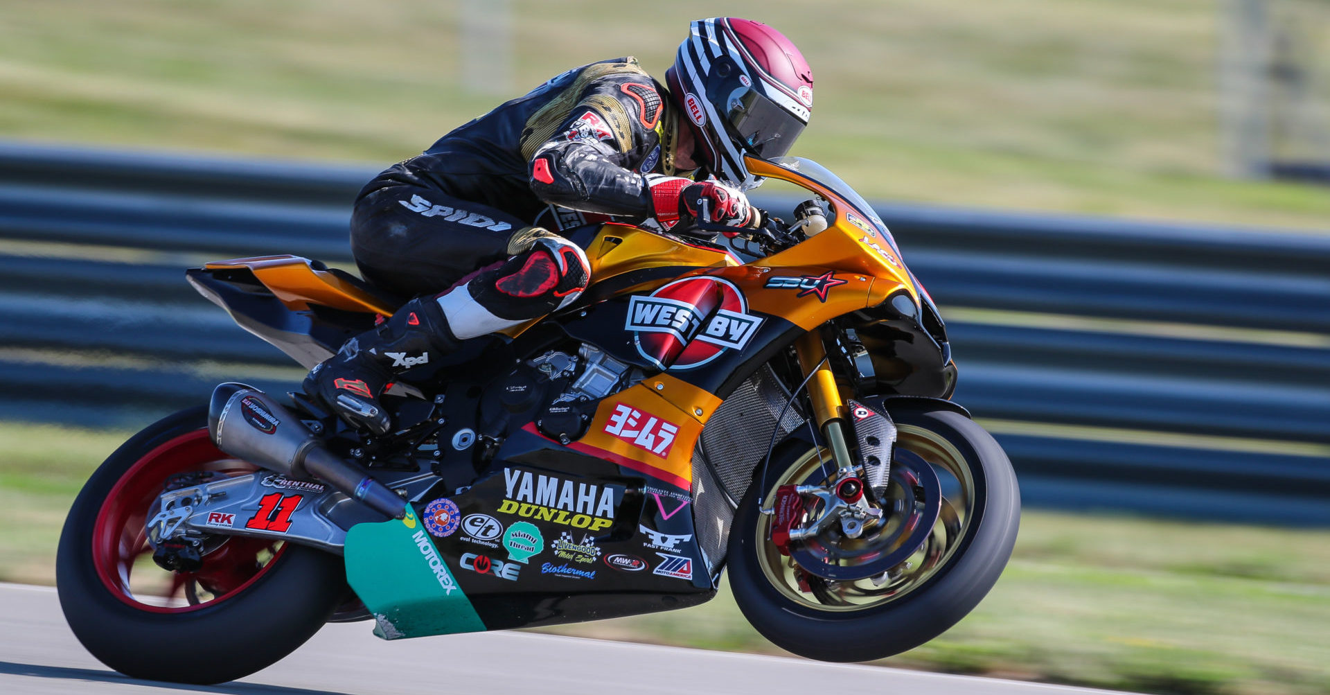 Mathew Scholtz (11) on his Westby Racing Yamaha YZF-R1. Photo courtesy of Westby Racing.