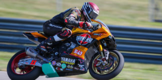 Mathew Scholtz (11) on his Westby Racing Yamaha YZF-R1. Photo courtesy of Westby Racing.