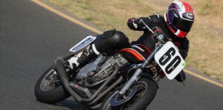 A vintage Superbike at speed during a MotoAmerica event at Sonoma Raceway. Photo by Brian J. Nelson, courtesy of MotoAmerica.