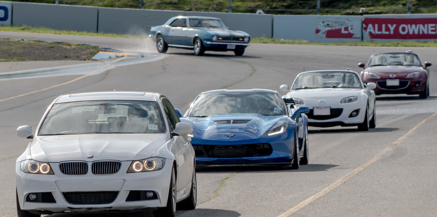 A scene from a previous “Laps for Charity” event at Sonoma Raceway. Photo courtesy of Sonoma Raceway.