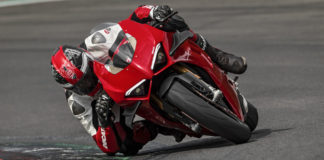 Ducati’s “Ready 4 Red” Tour Coming To 29 U.S. Cities In 2020 A 2020 Ducati Panigale V4 at speed. Photo courtesy of Ducati.