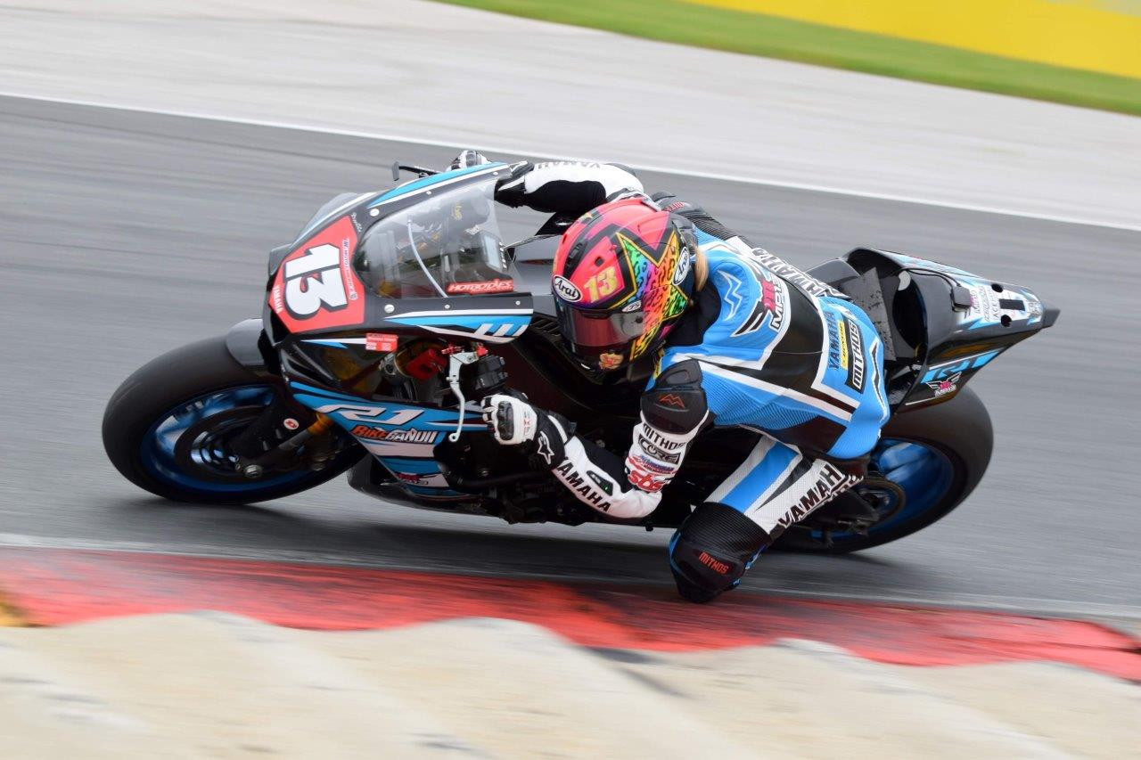 Melissa Paris (13). Photo courtesy of Phillip Island Grand Prix Circuit.