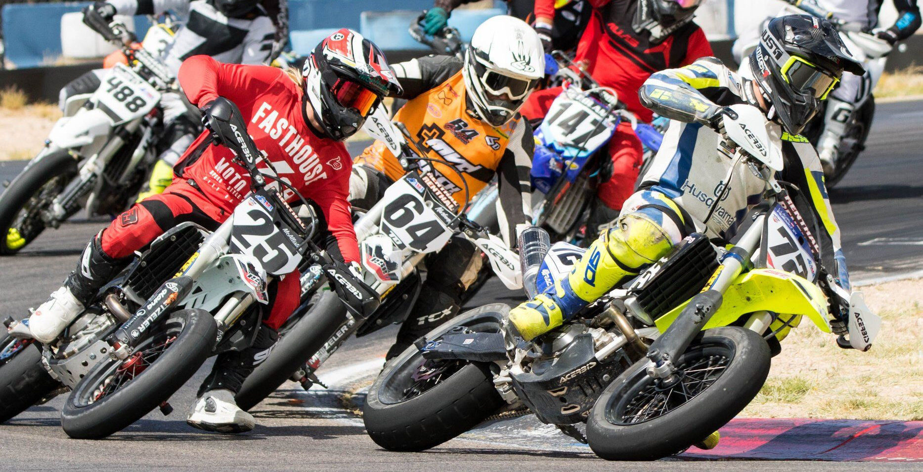 Action from an AMA Supermoto event. Photo courtesy of AMA Supermoto.