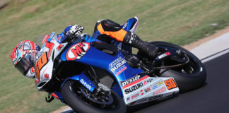 MotoAmerica: ECSTAR Sponsoring Suzuki Road Racing Effort Bobby Fong (50) won the 2019 MotoAmerica Supersport Championship on an M4 ECSTAR Suzuki GSX-R600. Photo By Brian J. Nelson.