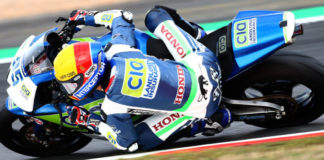 FIM Supersport World Championship team PTR Honda has signed Dynavolt Tech to replace CIA Landlord Insurance as its title sponsor for 2020. Here, Jules Danilo (95) is seen at speed on his PTR Honda CBR600RR. Photo courtesy of CIA Landlord Insurance Honda.