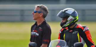 Yamaha Champions Riding School's (YCRS) Nick Ienatsch (left) and Chris Peris (right). Photo courtesy of YCRS.