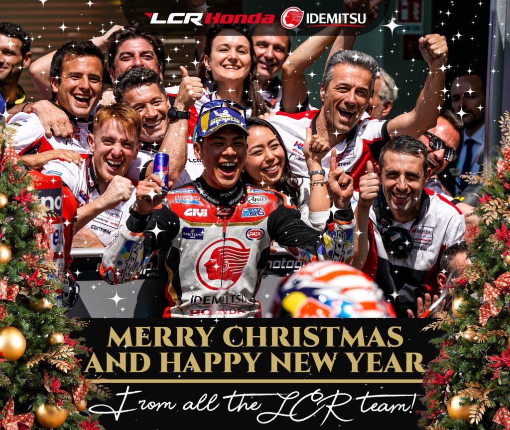 From the LCR Honda Idemitsu team