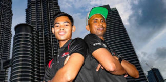 Adam Norrodin (left) and Azlan Shah Kamaruzaman (right) will team with endurance veteran Julien da Costa on a BMW S1000RR in the 8 Hours of Sepang. Photo courtesy of Eurosport Events.