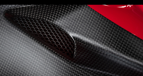 This photo of a carbon-fiber body panel accompanied an email sent to Ducati customers inviting them to follow the development of Project 1708. Photo courtesy of Ducati.