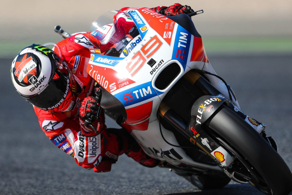 Jorge Lorenzo for several manufacturers across three classes, taking 68 victories in total. Photo courtesy of Dorna/www.motogp.com.