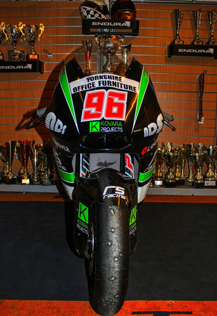 Brandon Paasch’s new British GP2 racebike. Photo by Jade Goodison Photography, courtesy of RS Racing.