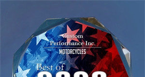 Custom Performance Inc.’s Best of Stafford 2020 award. Photo courtesy of Stafford Award Program.