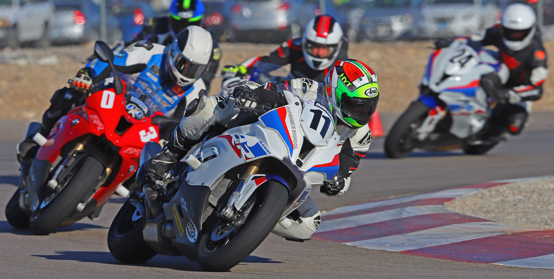 A scene from a California Superbike School. Photo courtesy of California Superbike School.