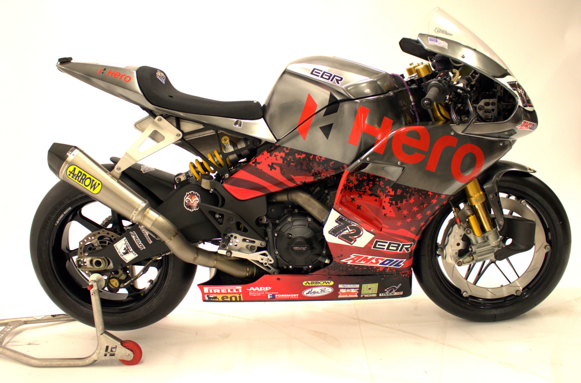 An ex-Larry Pegram Hero EBR 1190 World Superbike. Photo courtesy of NCCR.