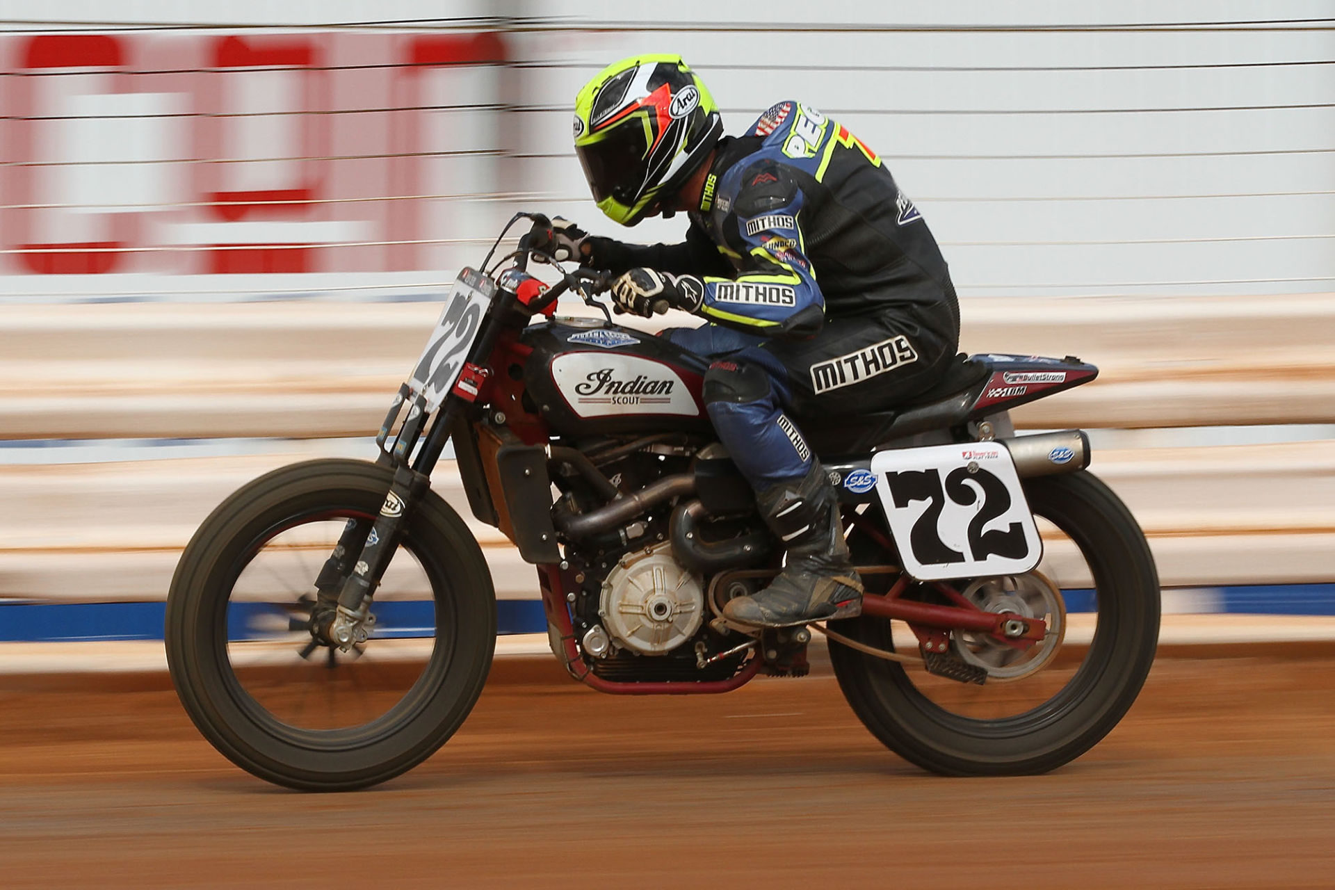 Mithos USA-sponsored AFT racer Larry Pegram (72). Photo by Thomas Stein, courtesy of Mithos USA.