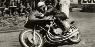 John Surtees racing an MV Agusta grand prix machine. Photo courtesy of MV Agusta.