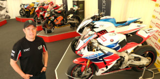 John McGuinness. Photo courtesy of Isle of Man TT Festival Press Office.