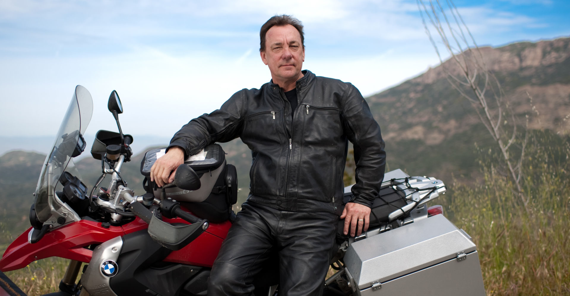 Neil Peart (R.I.P.). Photo by Holly Carlyle, courtesy of American Motorcyclist Association.