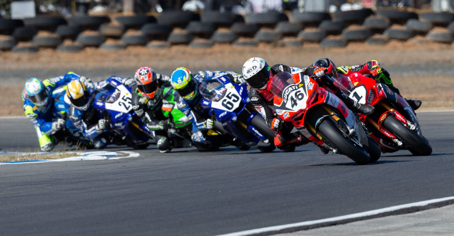 Action from the 2019 Australian Superbike Championship. Photo by Andrew Gosling/TBG Sport, courtesy of Motorcycling Australia.