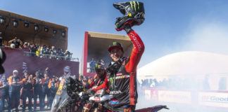 American Ricky Brabec, winner of the 2020 Dakar Rally. Photo courtesy of Monster Energy Honda Team.