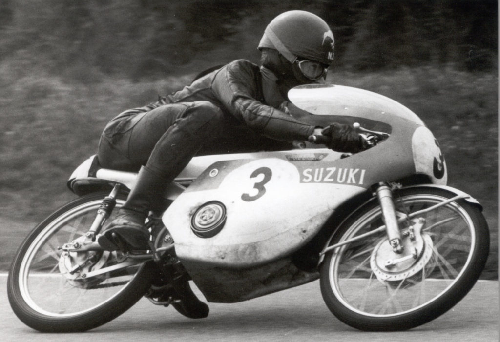 Hugh Anderson (3) was one of the first to bring some serious success to Suzuki's fledgling Grand Prix project. Photo courtesy of Dorna/www.motogp.com.