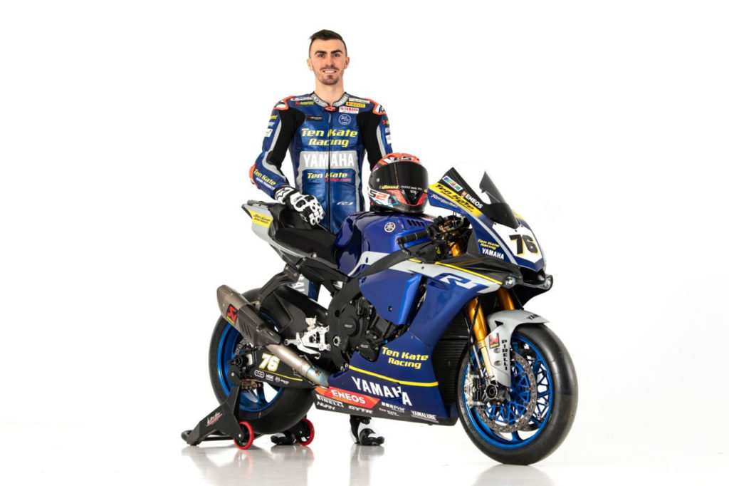 Ten Kate Racing Yamaha’s Loris Baz. Photo courtesy of Yamaha Motor Europe.