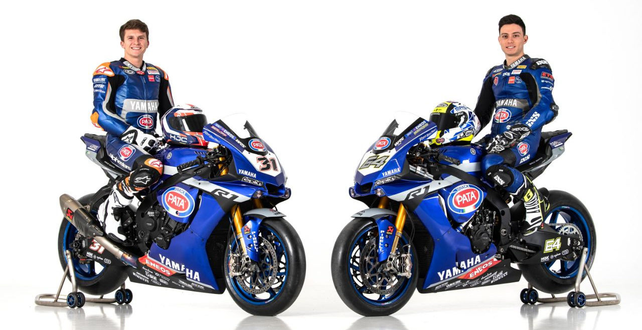 GRT Yamaha WorldSBK Junior Team’s Garrett Gerloff (31) and Federico Caricasulo (64). Photo courtesy of Yamaha Motor Europe.