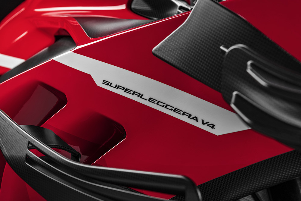 A close up of the Ducati Superleggera V4. Photo courtesy of Ducati.