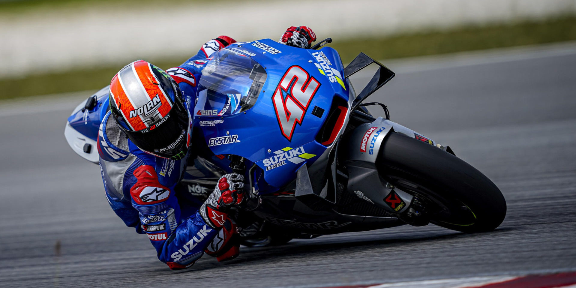 Alex Rins (42). Photo courtesy of Team Suzuki ECSTAR.