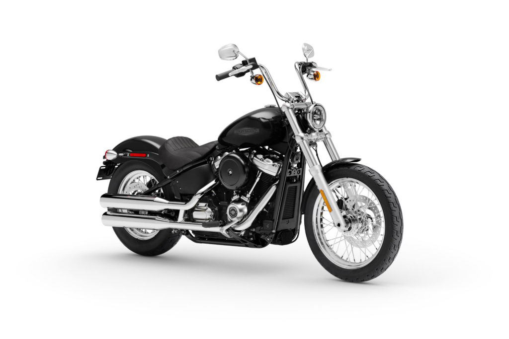 Another view of a 2020-model Harley-Davidson Softail Standard at rest. Photo courtesy of Harley-Davidson.
