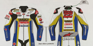 Theft: Racing Leathers Stolen From Yoshimura Racing In Chino, California Art work representing the Tommy Hayden leathers that were stolen from Yoshimura Suzuki. Photo courtesy of Yoshimura Racing.
