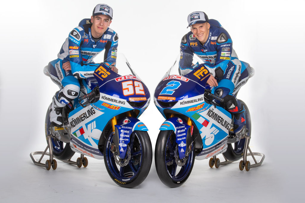 Gabriel Rodrigo (right) and Jeremy Alcoba (left). Photo courtesy of Gresini Racing.