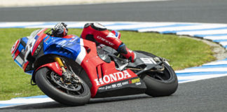 Leon Haslam (91). Photo courtesy of Honda Pro Racing.