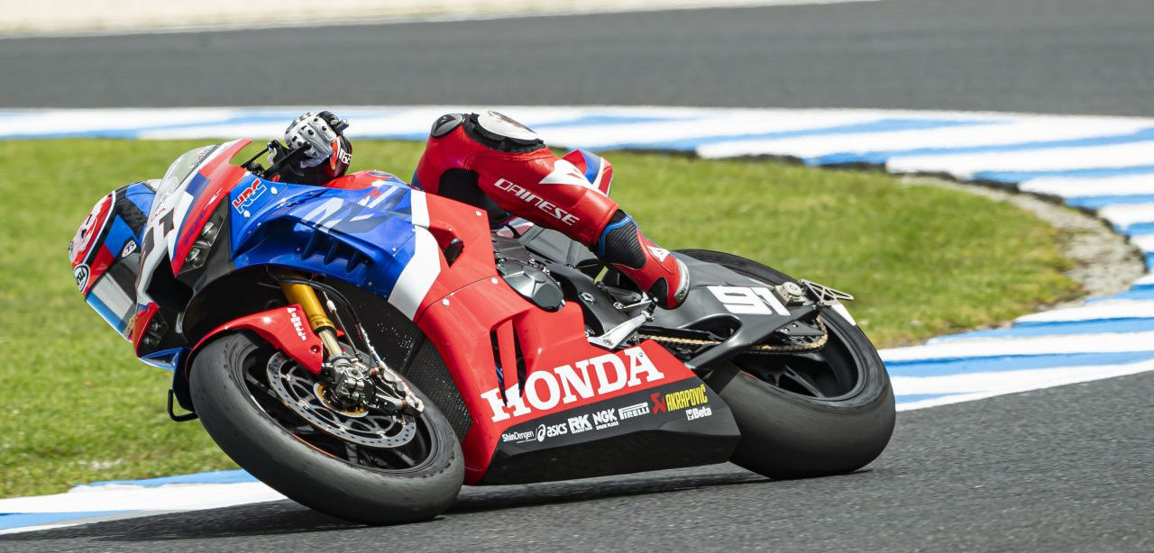 Leon Haslam (91). Photo courtesy of Honda Pro Racing.