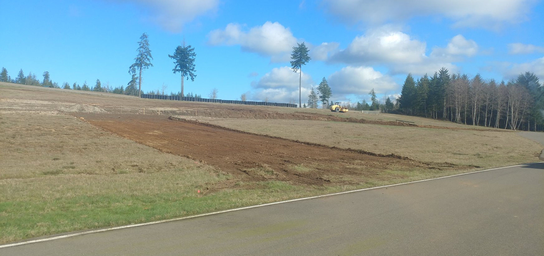 Ridge Motorsports Park has started work on a new chicane on its 2,850-foot front straightaway for MotoAmerica to use during its event June 26-28, 2020. Photo courtesy of Ridge Motorsports Park.