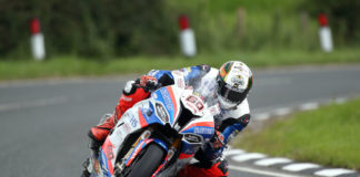 Peter Hickman (60) in action during the 2019 Ulster Grand Prix. Photo by Pacemaker Press International, courtesy of UGP Press Office.